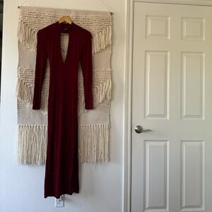 Bardot Burgundy Maxi Dress
